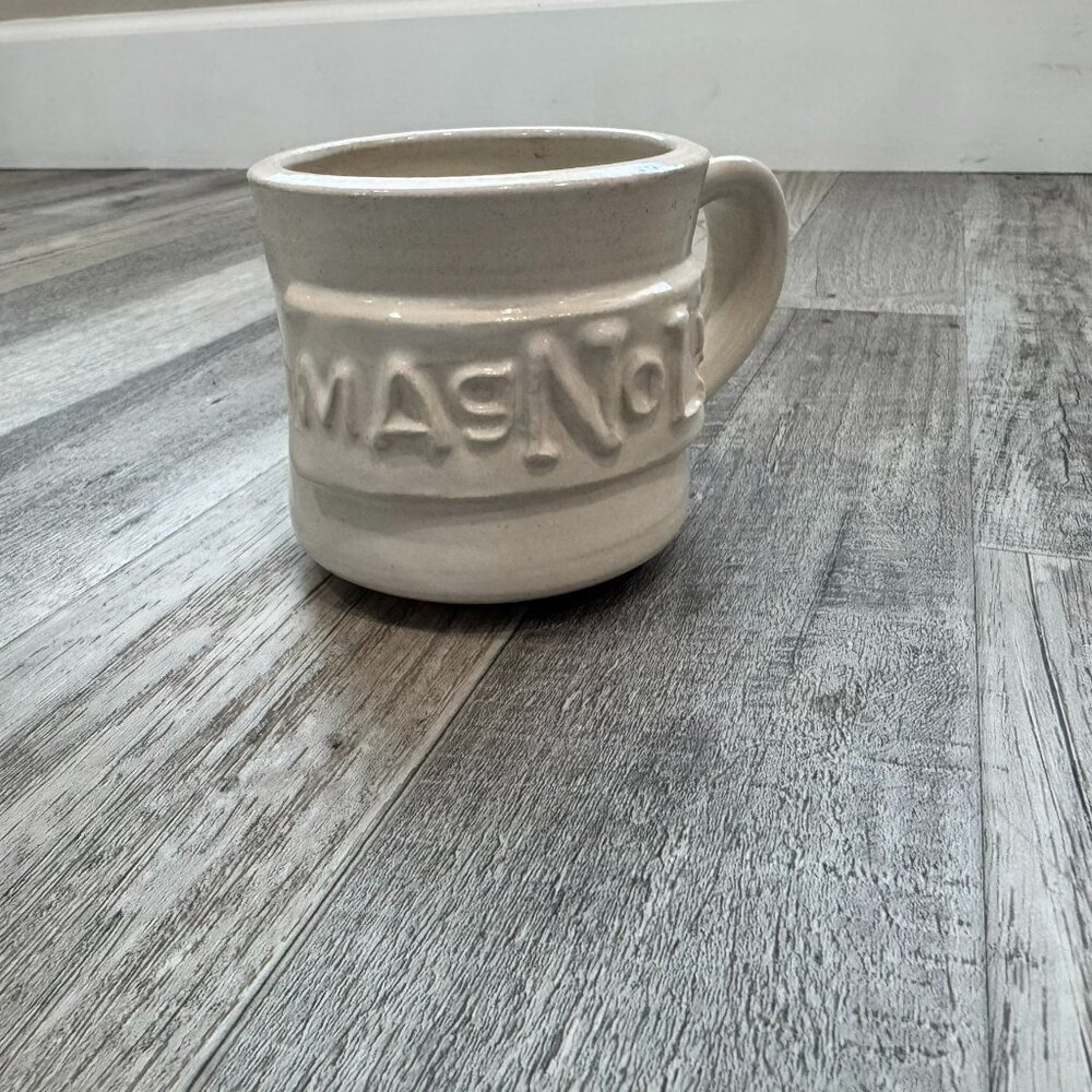 Magnolia Market ivory ceramic mug Black Oak pottery